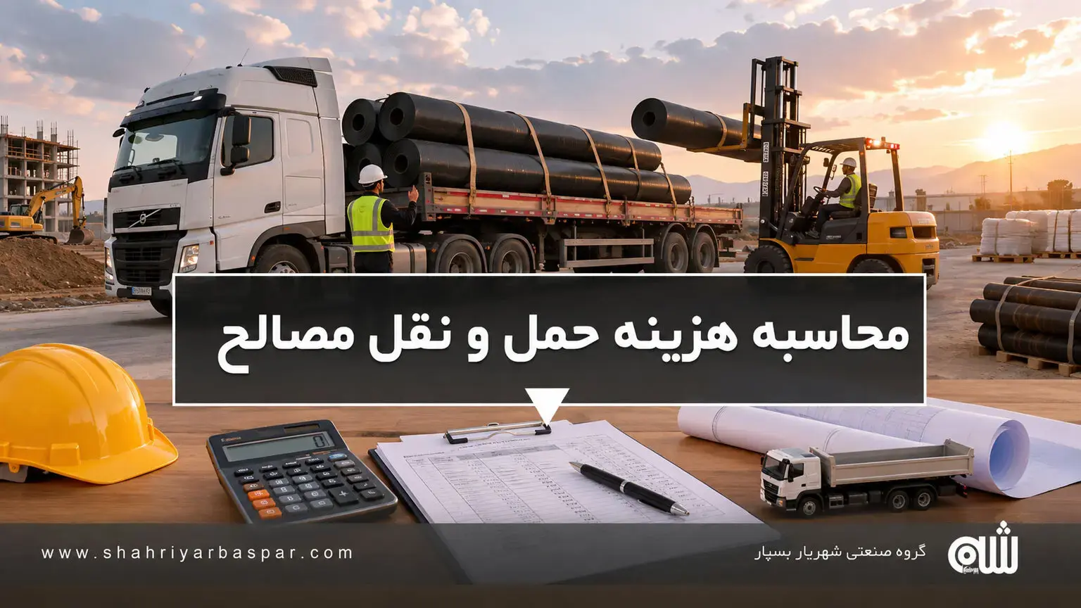هزینه حمل و نقل مصالح